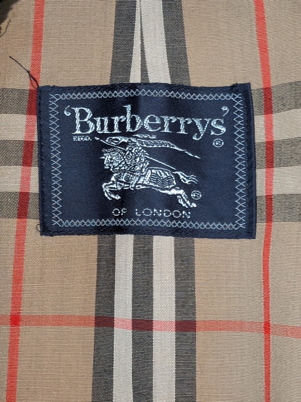 Vintage Burberrys of London Black Trench Coat Removable Wool Liner Nova Check - Picture 13 of 16